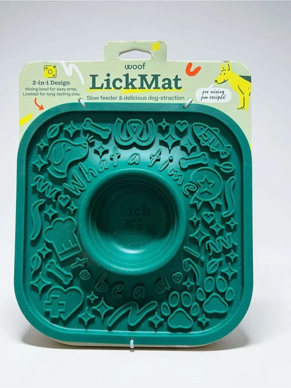Woof LickMat and Treat Tray Set